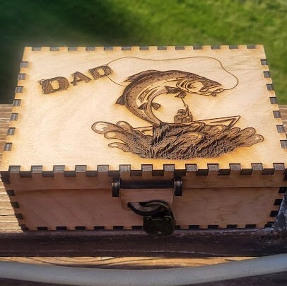 Fishing Inspired Lock Box With Lock and Key - Etsy