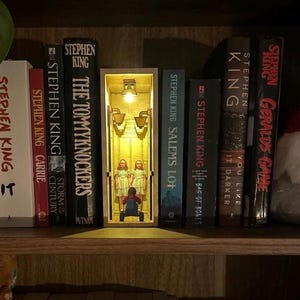 Book nook based on a popular horror book by Stephen King and filmed by Stanley Cooper