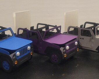 Cool Jeep Card Your choice of colors