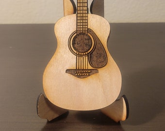 Guitar pick box with stand