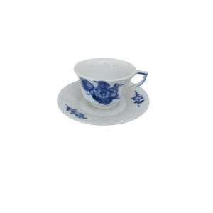 Royal Copenhagen Blue Flower Angular Demitasse Cup & Saucer