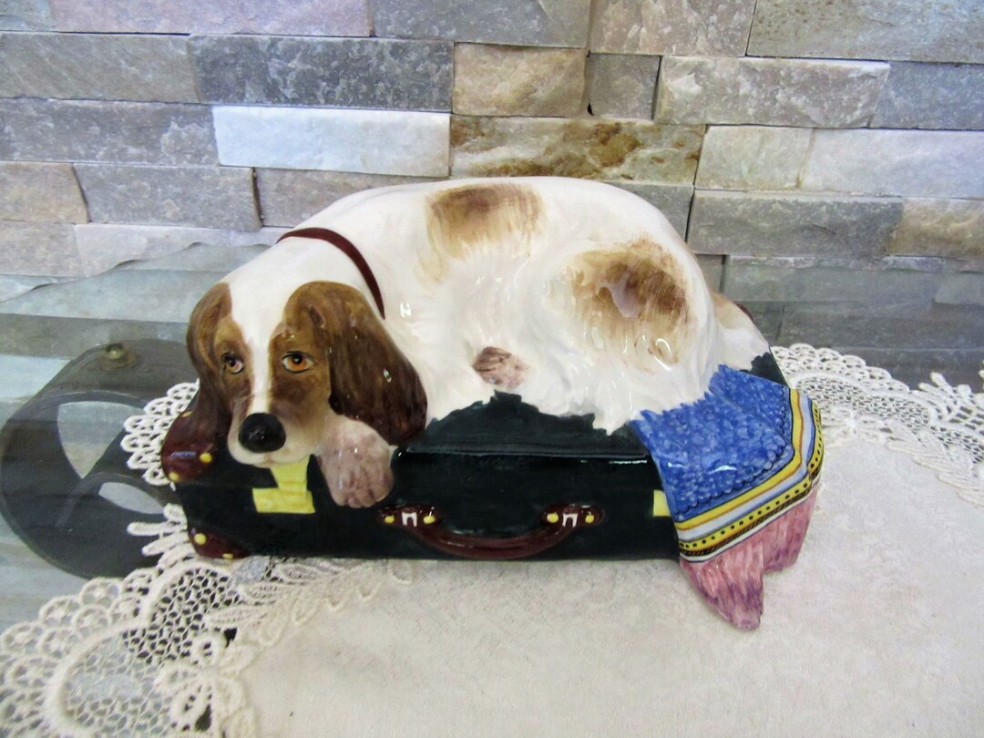 made in Italy 犬　置物 Vintage Antoni Zen Nove Italy for Tiffany & Co, Cocker Spaniel