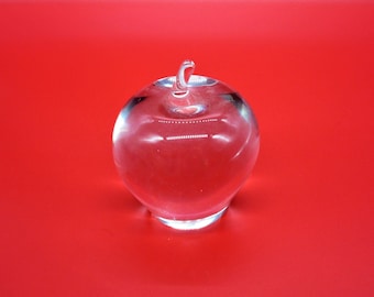 Kosta Boda Clear Glass Peso de la manzana #93050