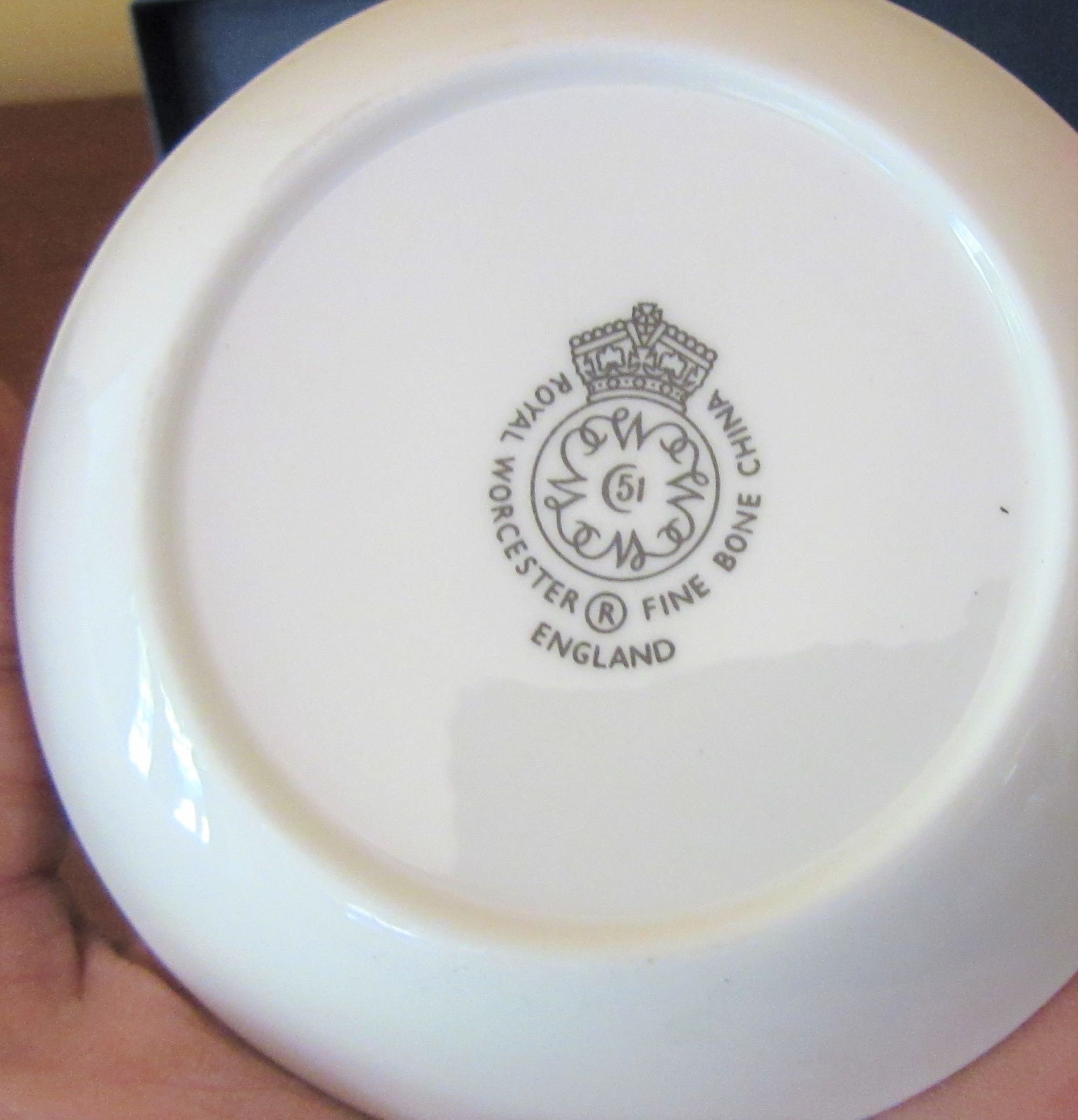 Vintage New in Box, Set of 2 Royal Worcester Bone China Pin Vintage New in Box, Set of 2 Royal Worcester Bone China Pin