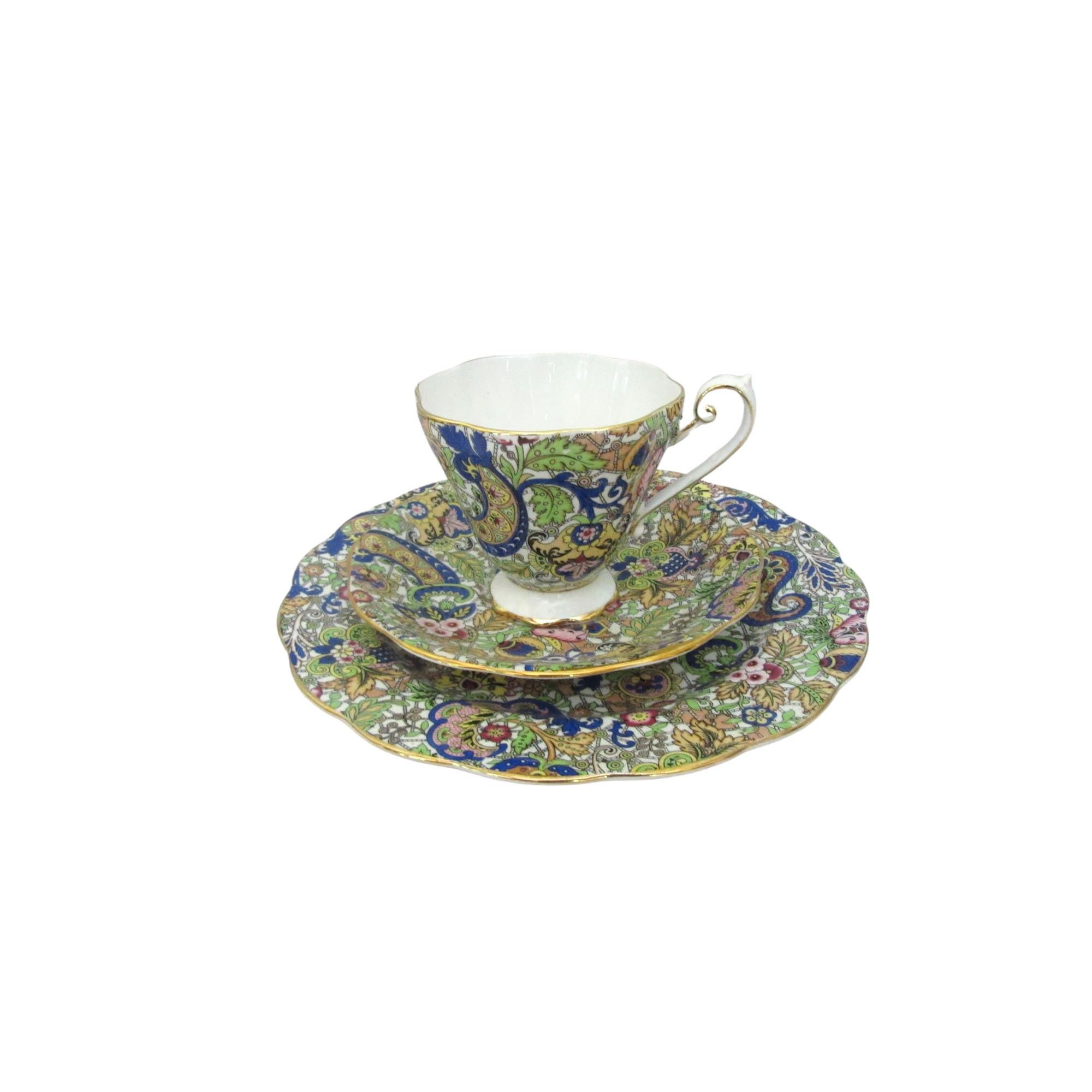 Royal Standard Paisley Design Chintz Fine Bone China Trio, Tea Cup