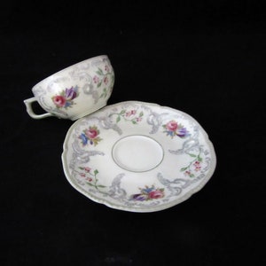 Vintage Rosenthal Demitasse kopp och fat i Sanssouci-mönster, VGC