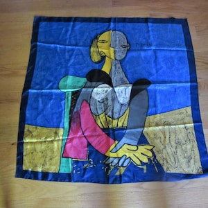 Choice of ONE Vintage Pablo Picasso Large Woman&#39;s Scarf