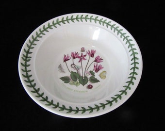 Vintage 1972 Portmeirion Botanical Gardens Bowl Cyclamen Repandum