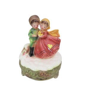 Vintage Japan Musical Rotating Figurines, Plays Laras Theme From Doctor Zhivago