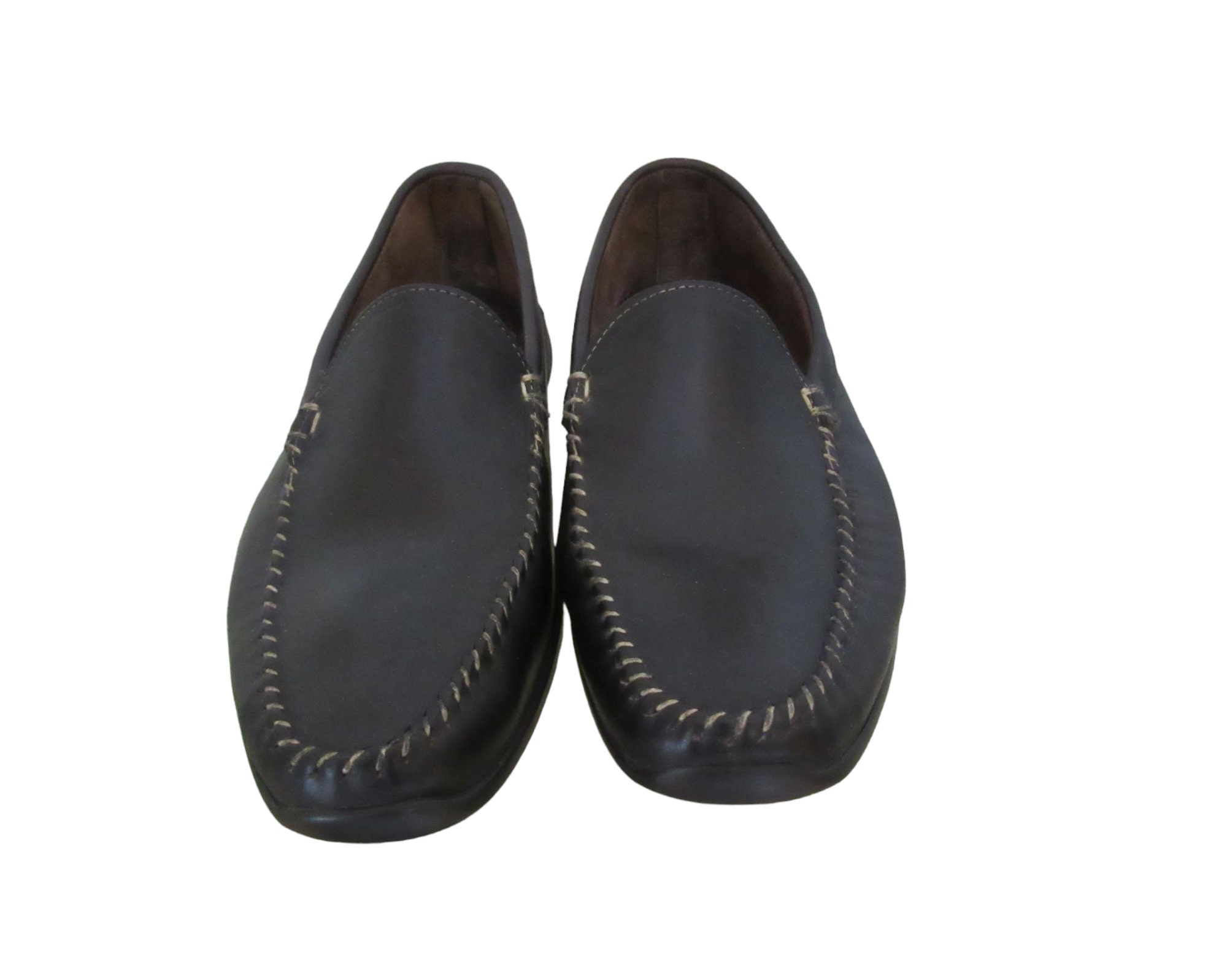 Allen Edmunds Black Leather Loafers, 
