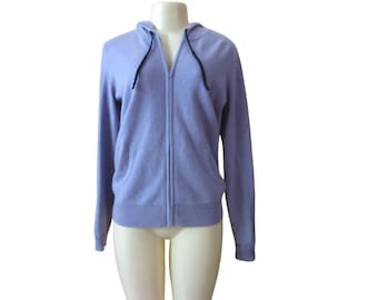 Vintage Orvis Lila Kashmir Full Zip Hoodiejacka Storlek S