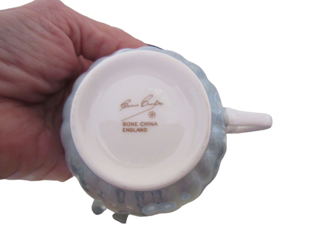 Susie Cooper Pale Blue and White Ribbed Tea Cup With Saucer - Etsy