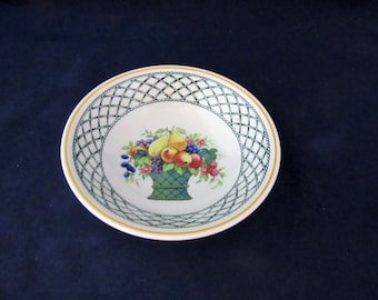 Villeroy and Boch &quot;Basket Pattern&quot; Soup or Cereal Bowl 6&quot; Wide