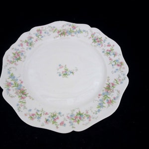 Antique Wm Guerin Limoges Porcelain Dinner Plate w Pink/Blue Floral Sprays, Several Available
