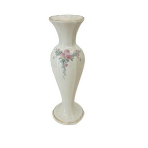 Lenox Petite Rose  Pink Roses 7 3/4&quot; Bud Vase, USA Made