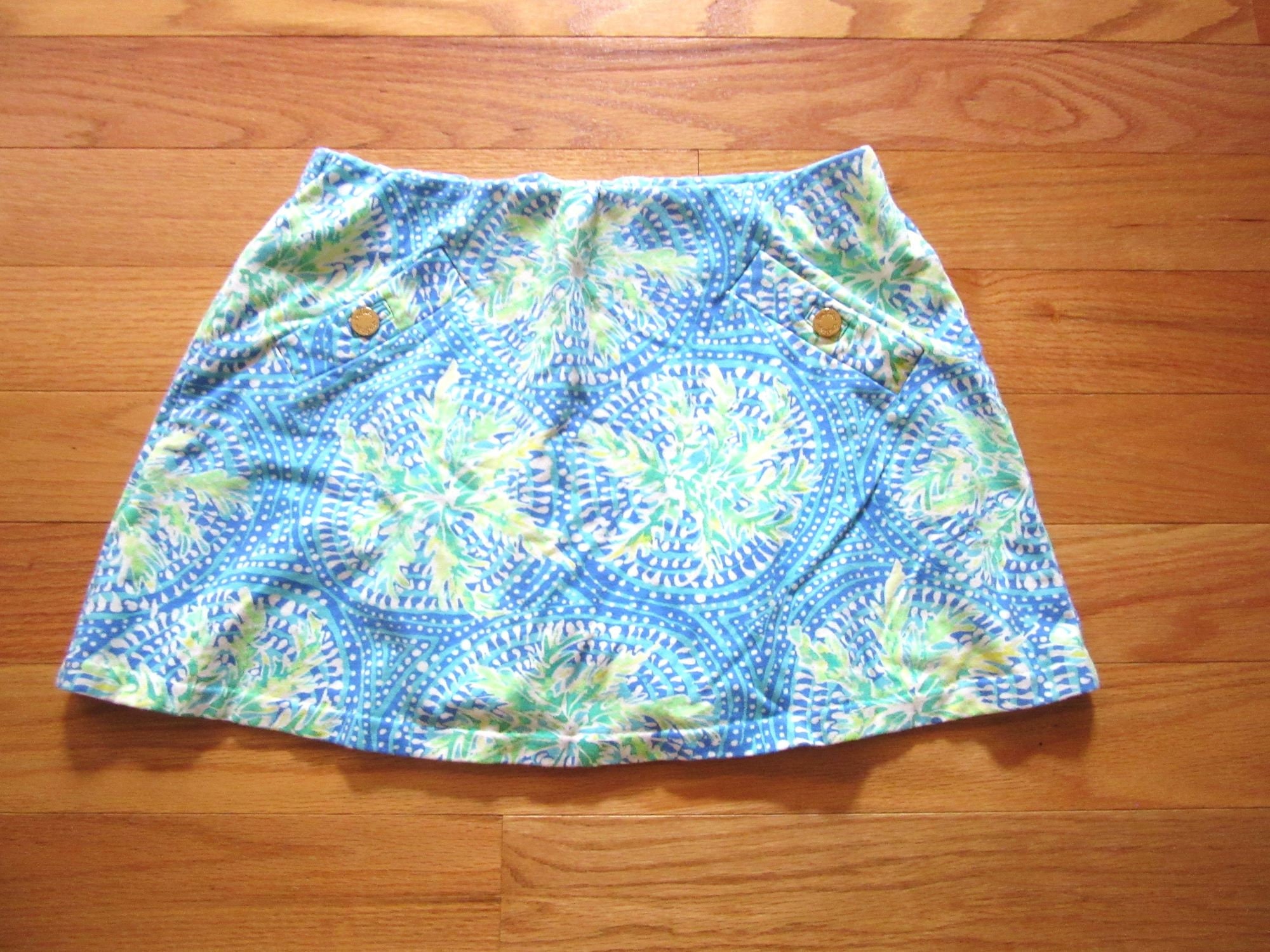 Vintage Lilly Pulitzer Multi Colored Blue, Green & White