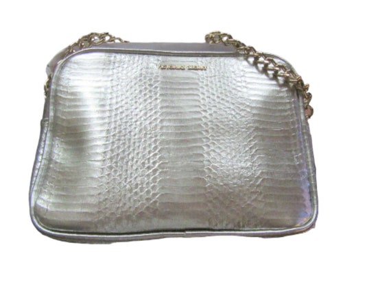 Patent leather crossbody bag VICTORIA'S SECRET Silver in Patent leather -  17646788