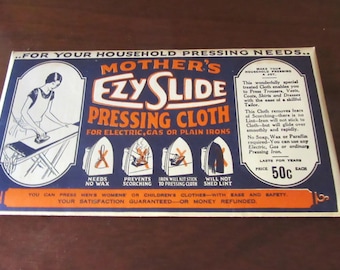 New Antique 1925, Mother&#39;s EzySlide Pressing Cloth w Papers, Several Available