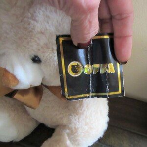 New With Hang Tag, Goffa Beige Plush Teddy Bear With Brown Bow, 10 - Etsy