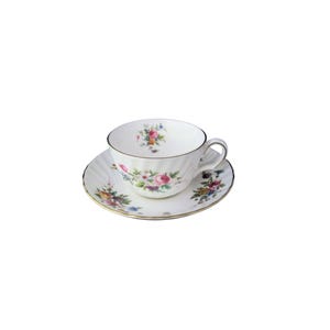 Pretty Vintage Minton &quot;Marlow&quot; Pattern, Bone China Tea Cup and Saucer,