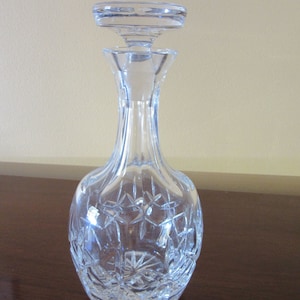 vintage Marqué Atlantis Crystal « Sofia » Carafe de vin, Great Shine