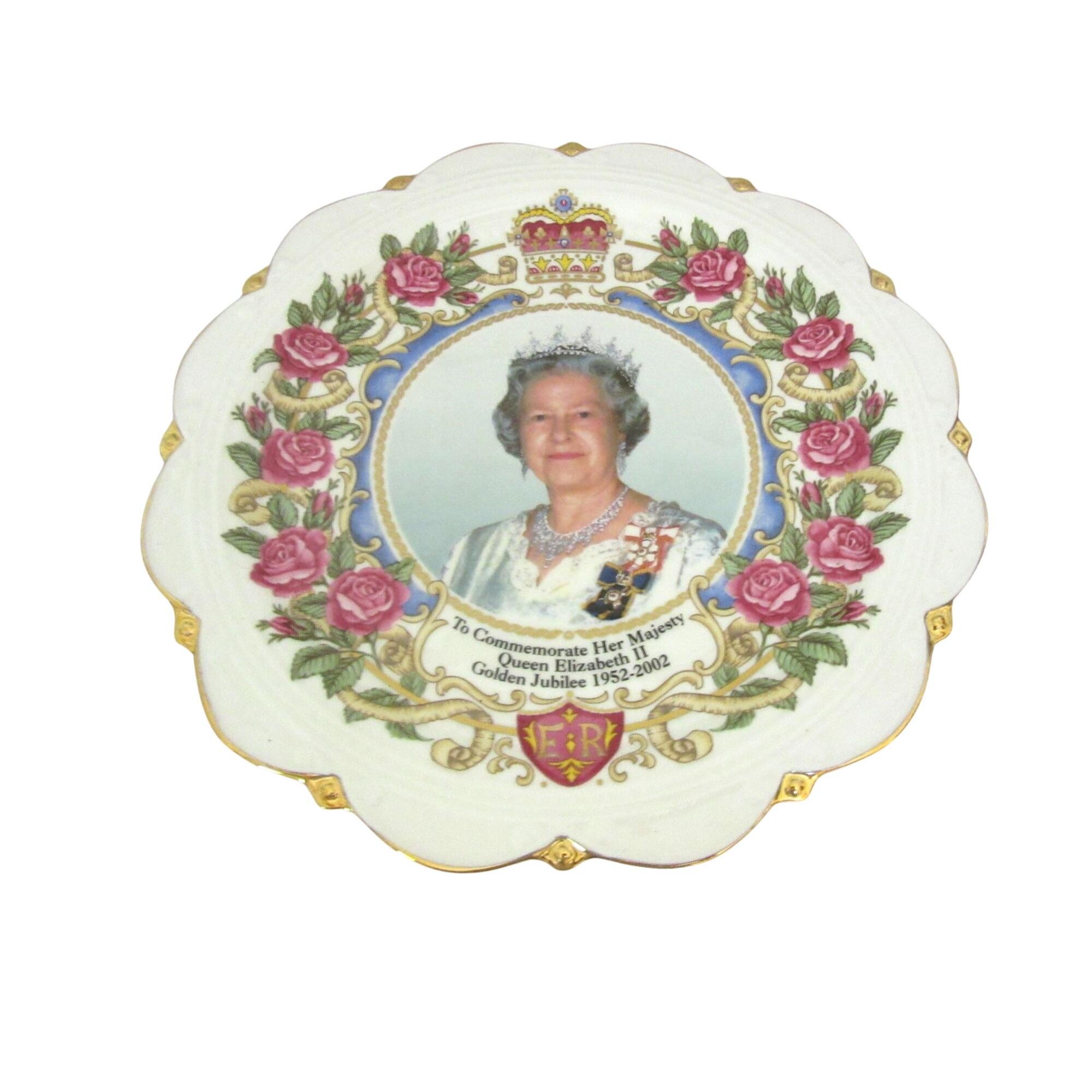 Queen Elizabeth II Golden Jubilee Commemorative Plate 1952-2002