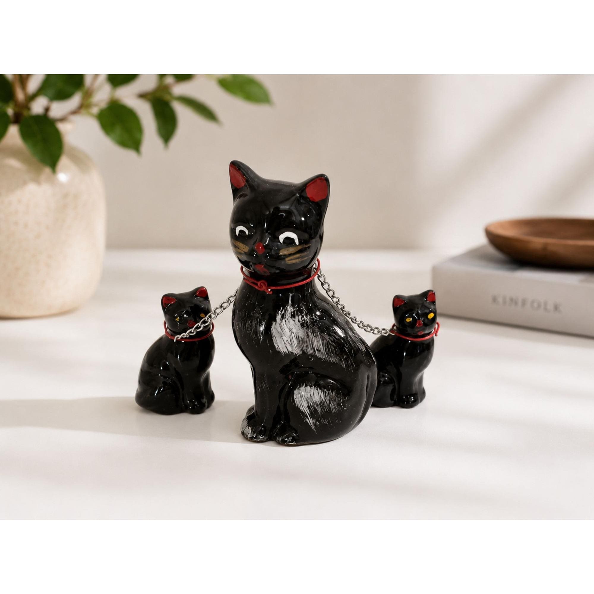 Vintage Cat With Chained Kittens - Etsy