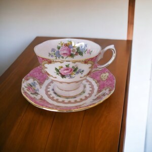Vintage Royal Albert Lady Carlyle Teacup and Saucer Set, 1944