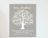 PRINCIPAL Gift, Retirement Gift, Personalized Print, Canvas or digital file, Gift from Student or from Staff, Customized Quote and Colors