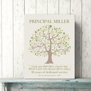 PRINCIPAL Appreciation Gift Ideas, Custom Print, Canvas, Digital File ...