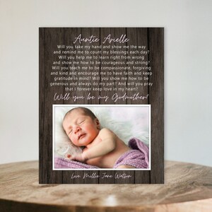 GODMOTHER Proposal Personalized Gift, Godfather or Godparents Sign, Will You be My GodParent? CUSTOM - Print, Canvas or Digital File
