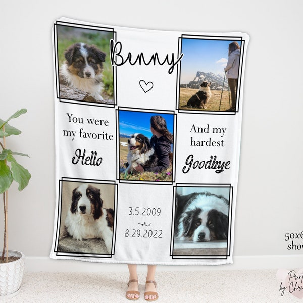 Pet Memorial Blanket Etsy