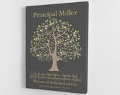 PRINCIPAL Appreciation Gift Ideas, Custom Print, Canvas, Digital File - Principal Gift from School, Family, Students, Teachers, Keepsake