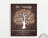 ASSISTANT PRINCIPAL Gift, Teacher Appreciation, Personalized Sign, from School, Student or Staff, Customized, Print, Canvas, digital file