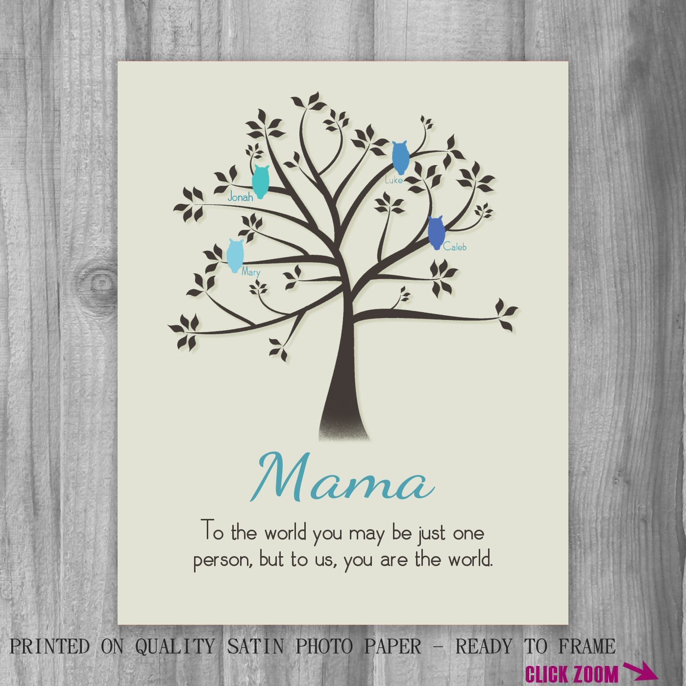 Mom Gift Sign Custom Quote Mothers Day Gift Personalized Etsy