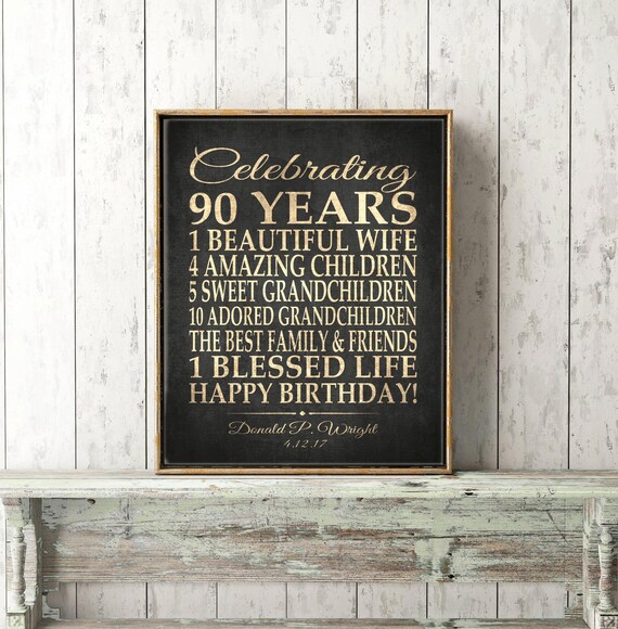 90th birthday ideas for grandma