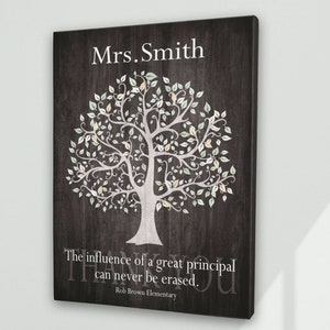 Christmas Gift PRINCIPAL, Personalized Appreciation Gift, Assistant Principal, Teacher, Custom Words, from Student, Family, School Staff