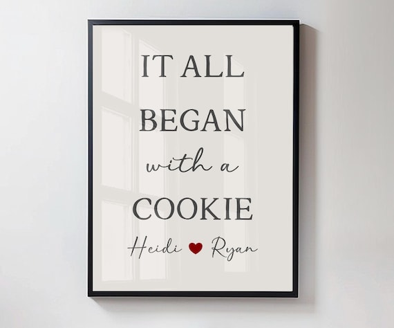 Where It All Began, Engagement Gift Idea, Wedding Gift Idea, Custom Canvas Print, Personalized Art, Couples Wall Decor, Ready To Hang