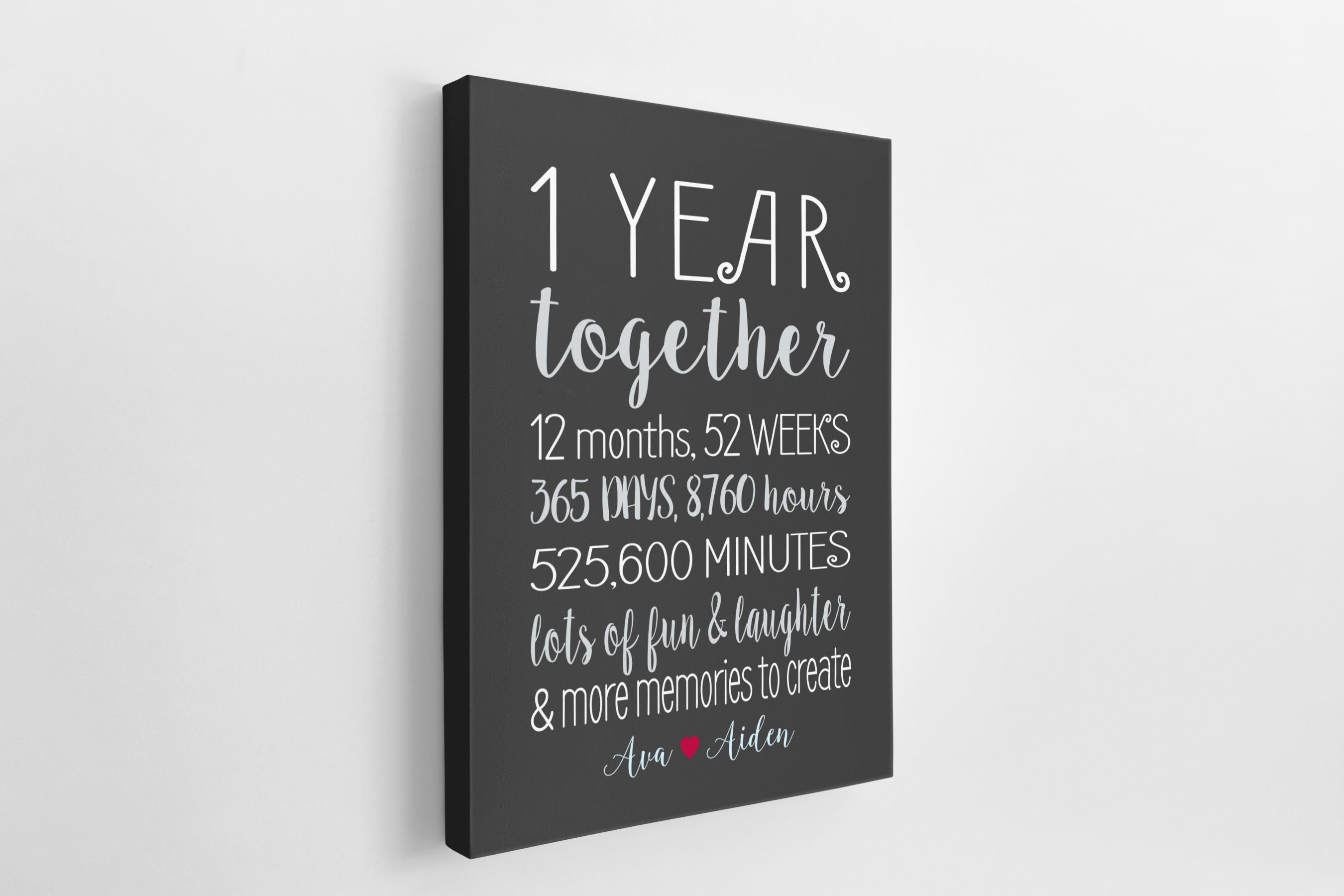 1 Year Anniversary Gift for Boyfriend One Year Together Etsy Canada