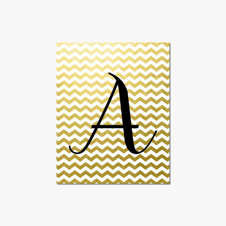 Tween Room Decor Girls Wall Art Personalized Black Gold White Etsy