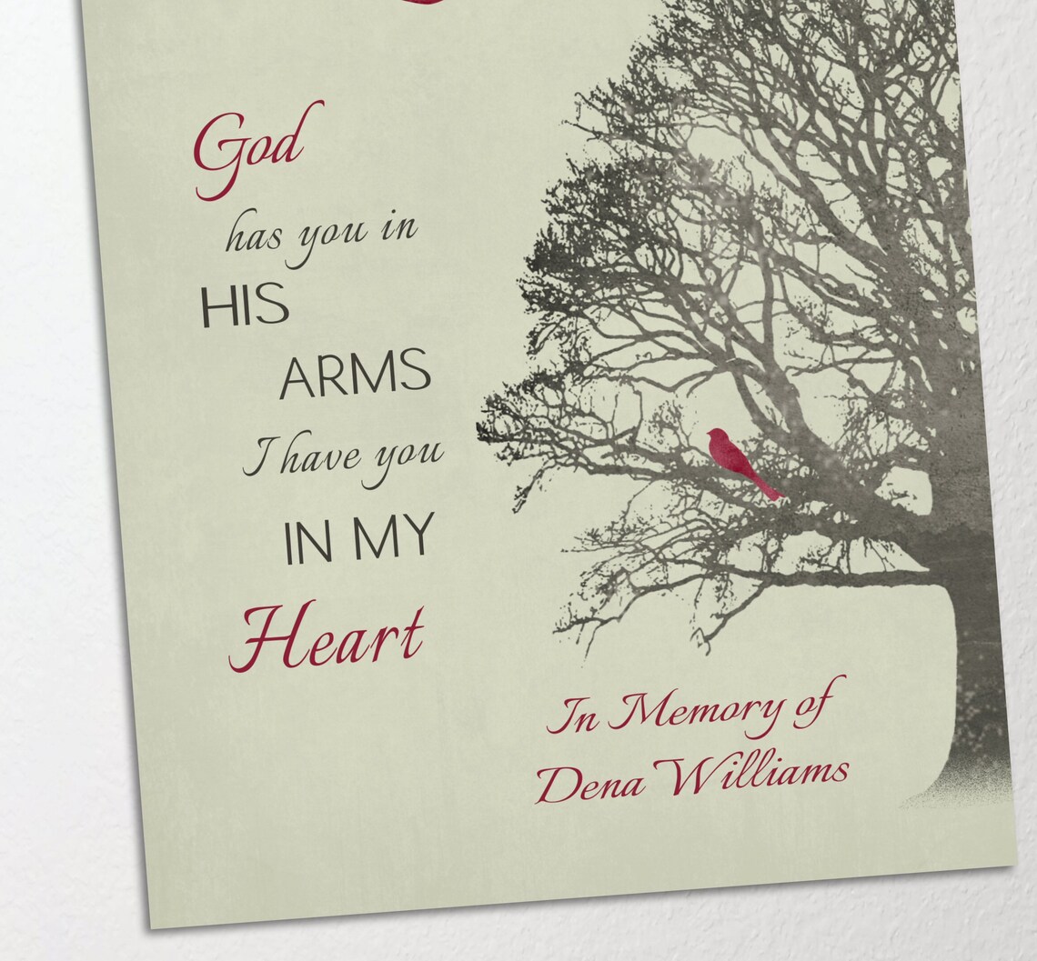 Remembrance Family Tree Grief Grieving Art Canvas Print Etsy