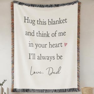 Memorial Gift Blanket Personalized Bereavement / Sympathy Blanket, Loss of Loved One  Remembrance In Memory Of Minimalist Modern Comfort Ash