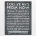 100 Years From Now Teachers Gift Personalized Name Poem I - Etsy
