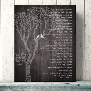 First Dance Song, Wedding Vows, Personalized Print, Custom Canvas Art, Unique Paper Anniversary Gift, 1st Anniversary Keepsake