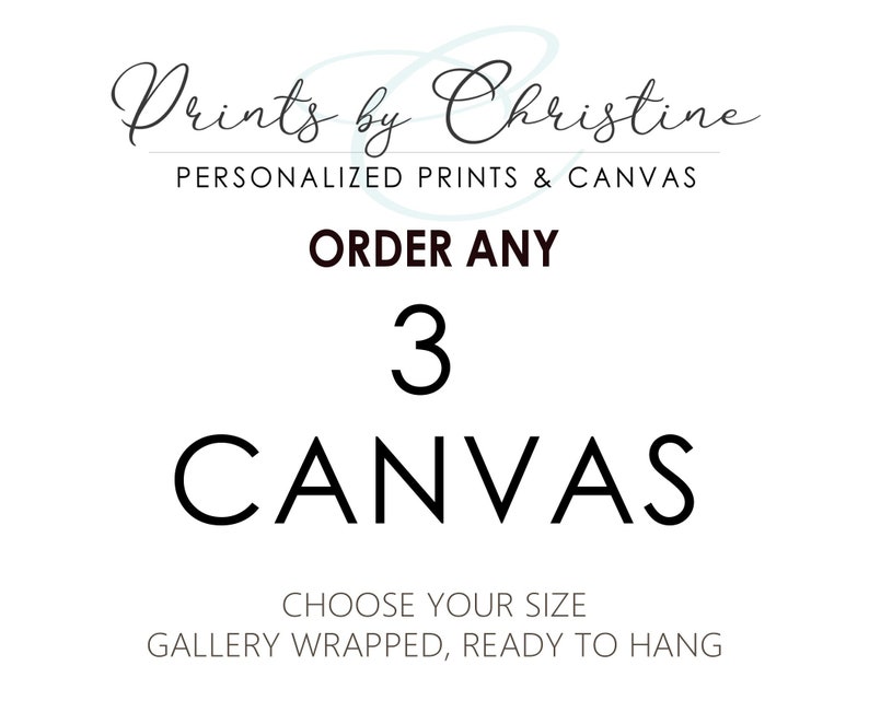 Gallery Wrapped Canvas Set of 3 Art Custom Scripture Nursery Etsy