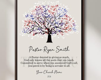 Gepersonaliseerde predikant waardering gedicht print: kerkcadeau (canvas, print of digitaal bestand)