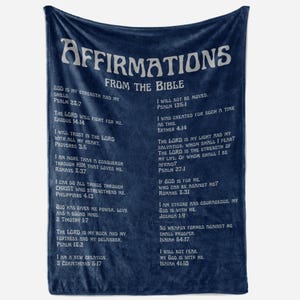 Bible Verse Blanket: Christian Scripture Affirmations Throw
