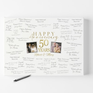 Anniversary Party Guestbook alternative idea 50 years