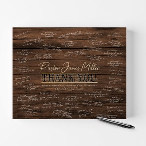 Personalized Pastor Appreciation Gift: Church Signature Poem, Scripture Art
