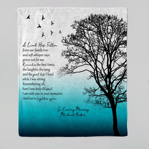 A Limb Has Fallen Family Tree Personalized Blanket Memorial Blanket Etsy A Limb Has Fallen Family Tree Personalized Blanket Memorial Blanket Etsy